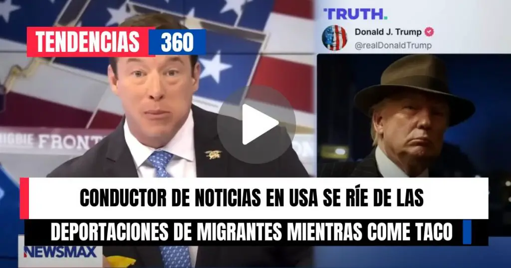 VIDEO: Conductor de noticias en USA se burla de las deportaciones de migrantes mientras come taco